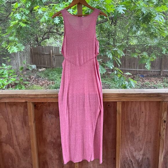 Free People Beach Pink Side Cutout Maxi Dress Sleeveless Size S - Picture 2 of 9